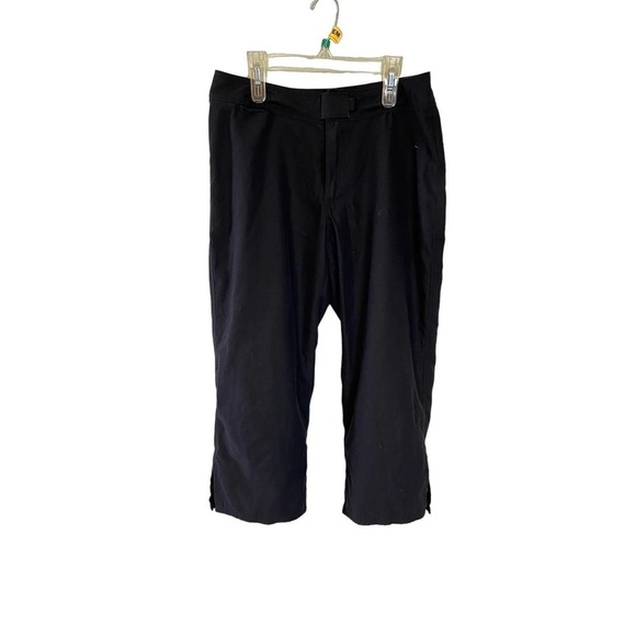 Patagonia Womens Pants Style#55277S7 Cropped Wide Leg Active Hiking Black 8 - Picture 1 of 5